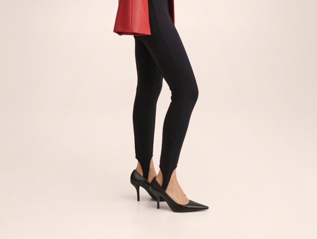 Collections Etc Women's Classic Tapered Leg Stirrup Pants, Khaki, Medium -  Made in The USA - Walmart.com