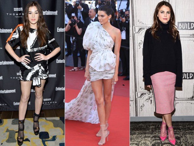 Hailee Steinfeld, Kendall Jenner and Keri Russell show off sheer socks