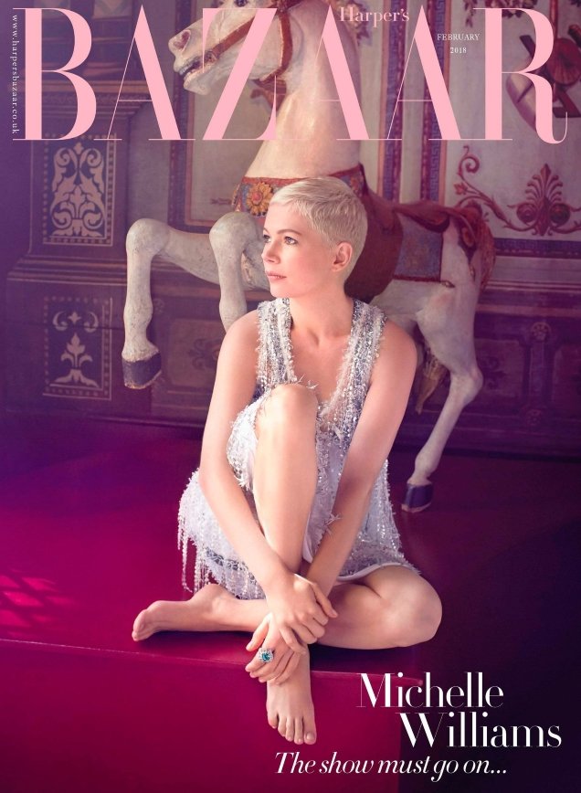 UK Harper's Bazaar February 2018 : Michelle Williams by Agata Pospieszynska