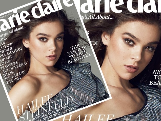 Hailee Steinfeld Channels Brooke Shields on Marie Claire February 2018 ...