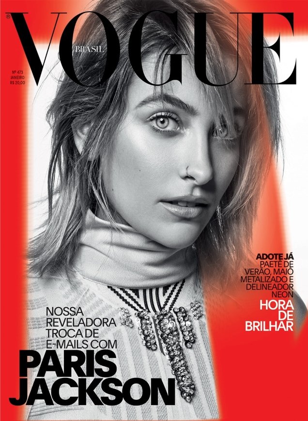 Vogue Brazil January 2018 : Paris Jackson by Jacques Dequeker