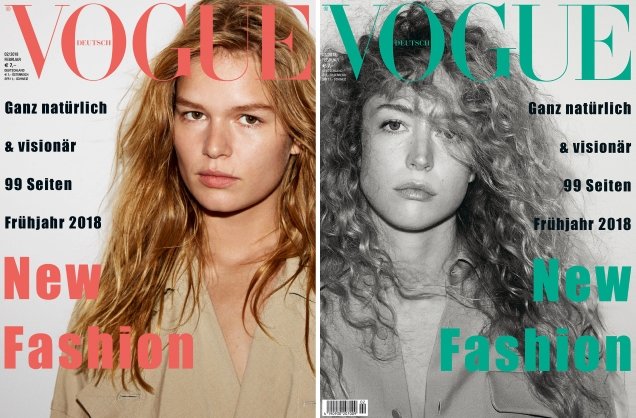 Vogue Germany February 2018 : Faretta, Anna, Raquel & Grace by Daniel Jackson