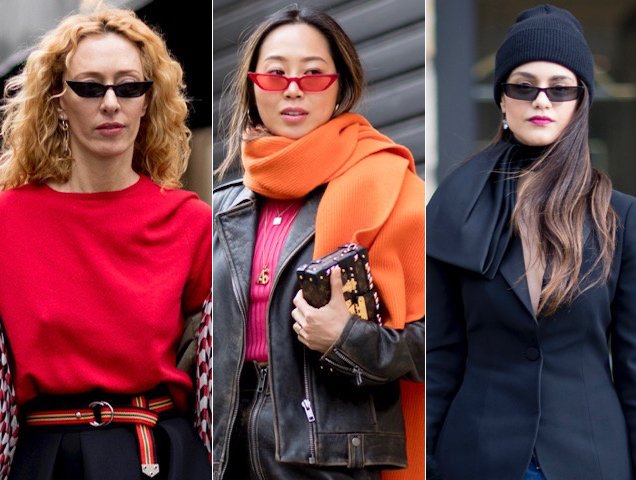 Tiny sunglasses trending at the Spring 2018 haute couture shows.