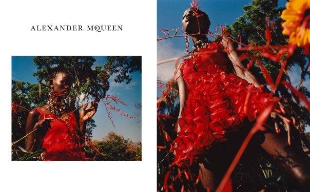 Alexander McQueen S/S 2018 : Shanelle Nyasiase by Jamie Hawkesworth