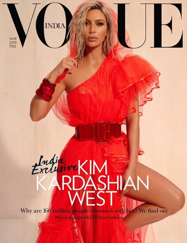 Vogue India March 2018 : Kim Kardashian West by Greg Swales
