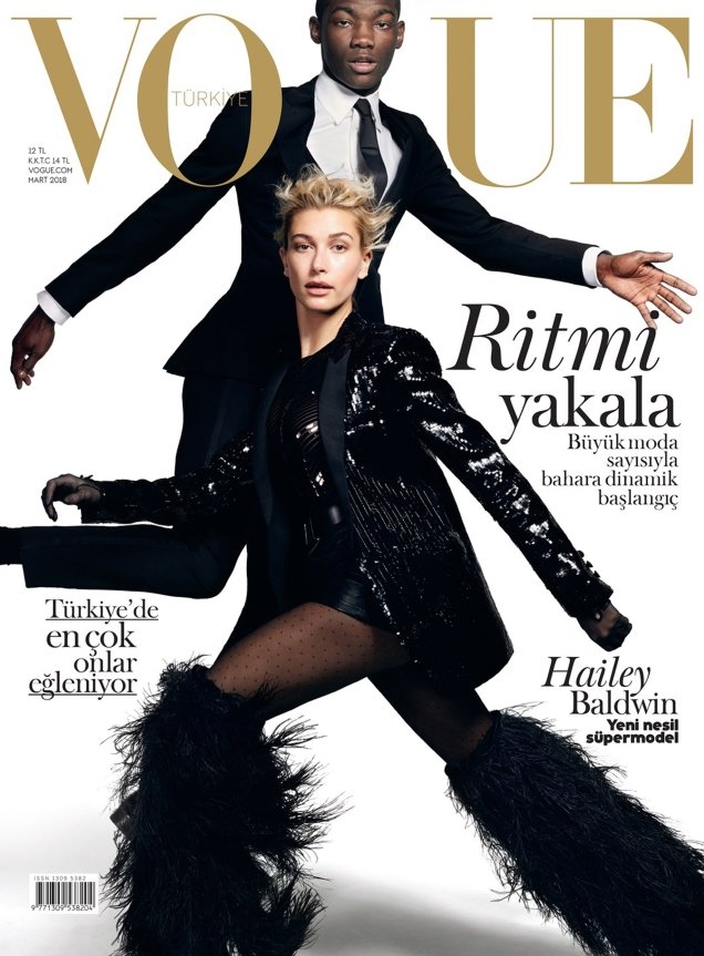 Vogue Turkey March 2018 : Hailey Baldwin & Valentine Rontez by Liz Collins
