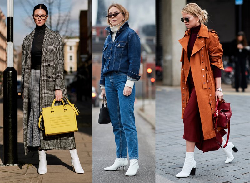 White Boots Are the Secret to Transitional Dressing - theFashionSpot