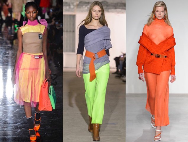 Neon also popped up for Fall 2018.