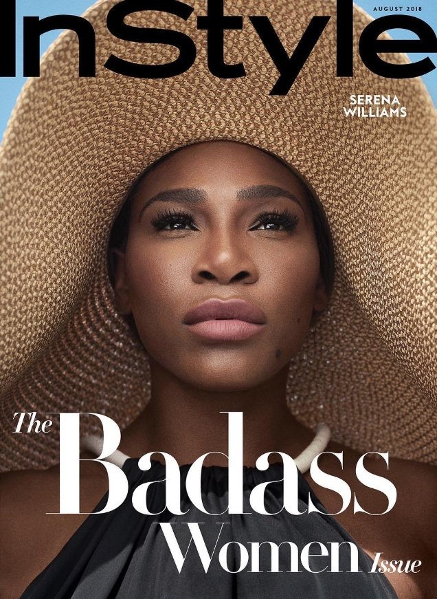US InStyle August 2018 : Serena Williams by Robbie Fimmano
