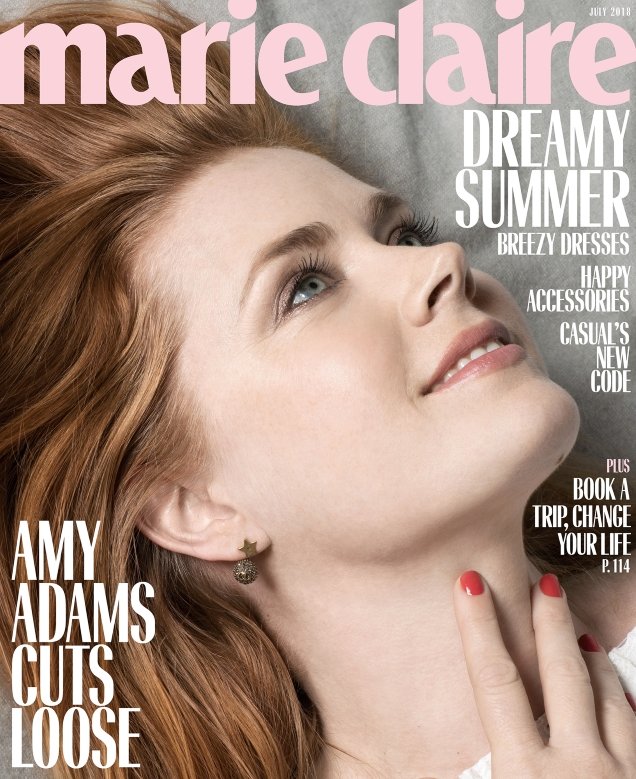 US Marie Claire July 2018 : Amy Adams by Brigitte Lacombe