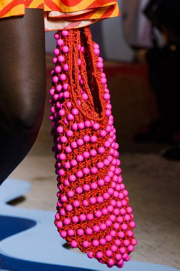 Macrame bag on the House of Holland Spring 2018 runway