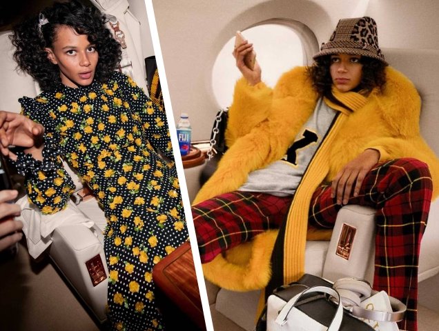 Michael Kors Collection FW18 ad campaign featuring model Binx