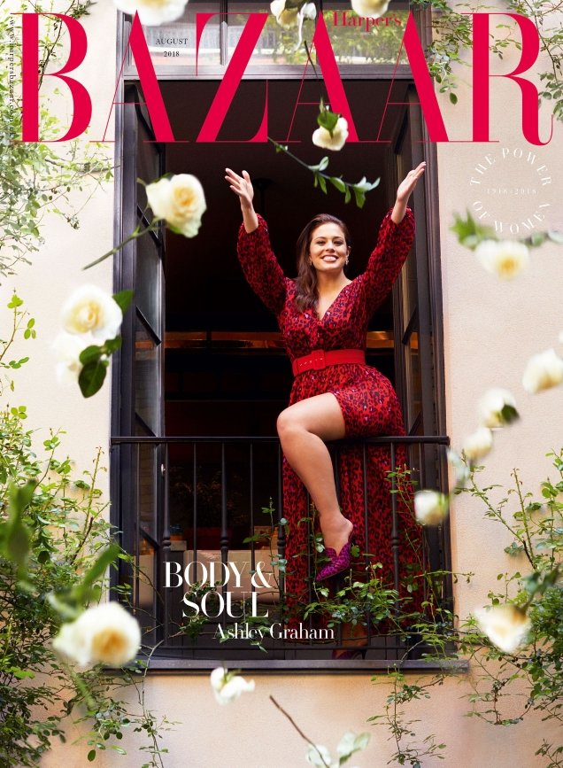 UK Harper’s Bazaar August 2018 : Ashley Graham by Alexi Lubomirski