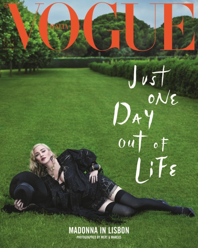 Vogue Italia August 2018 : Madonna by Mert Alas & Marcus Piggott