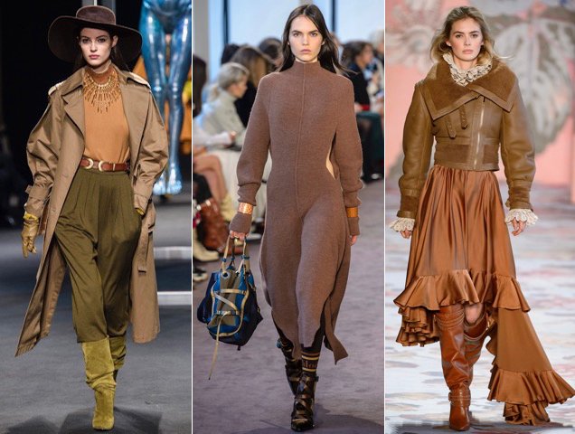 Rich colors also saturated the Fall 2018 runways.