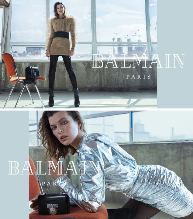 Balmain F/W 2018.19 : Milla Jovovich by An Le
