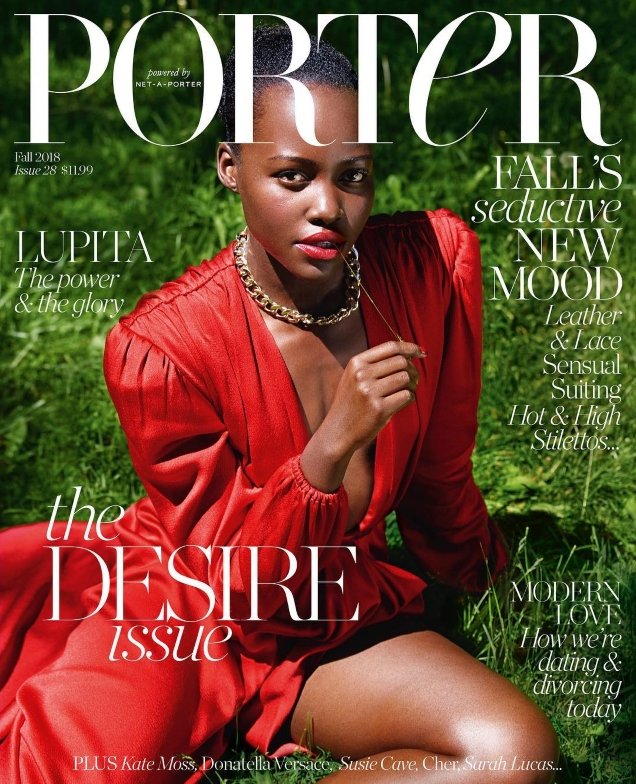 Porter #28 Fall 2018 : Lupita Nyong'o by Mario Sorrenti