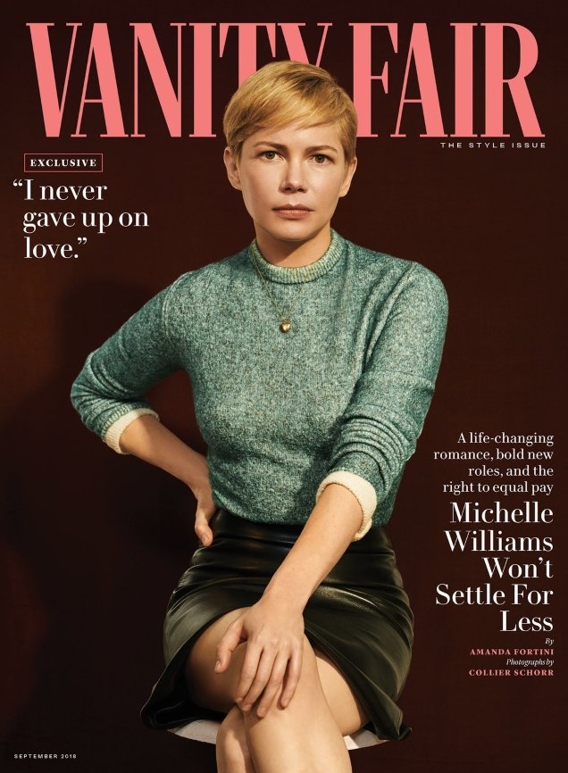 Vanity Fair September 2018 : Michelle Williams by Collier Schorr