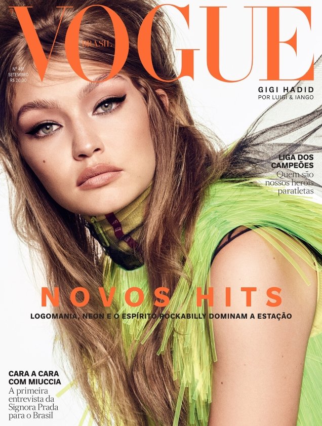 Vogue Brazil September 2018 : Gigi Hadid by Luigi & Iango