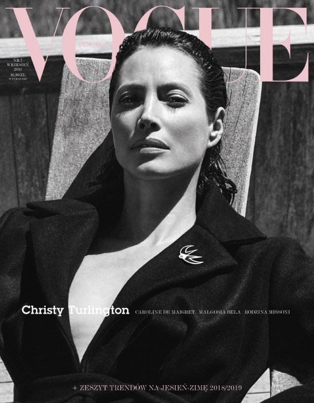 Vogue Poland September 2018 : Christy Turlington by Chris Colls