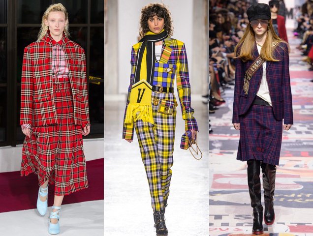 Plaid proved popular on the Fall 2018 runways.