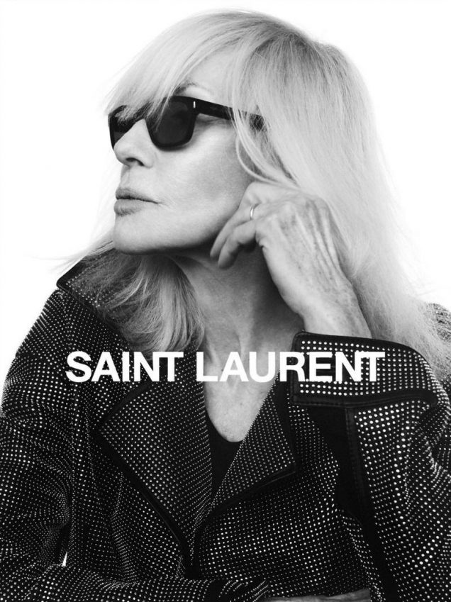Betty Catroux for Saint Laurent Fall 2018.