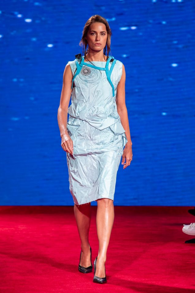 Yasmin Le Bon at Calvin Klein Spring 2019.
