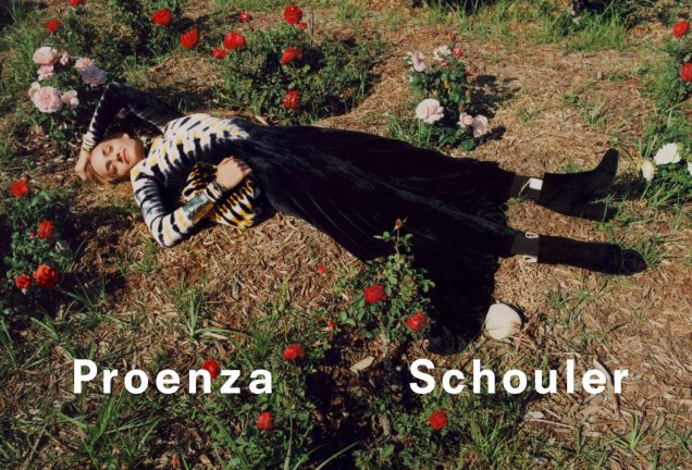 Amber Valletta for Proenza Schouler Fall 2018.
