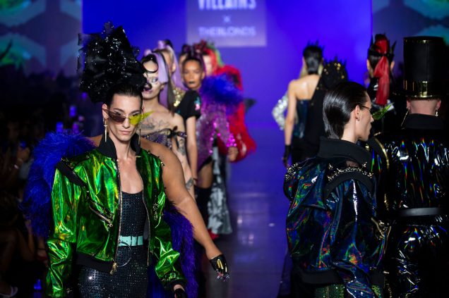 Models walk the finale at The Blonds Spring 2019.