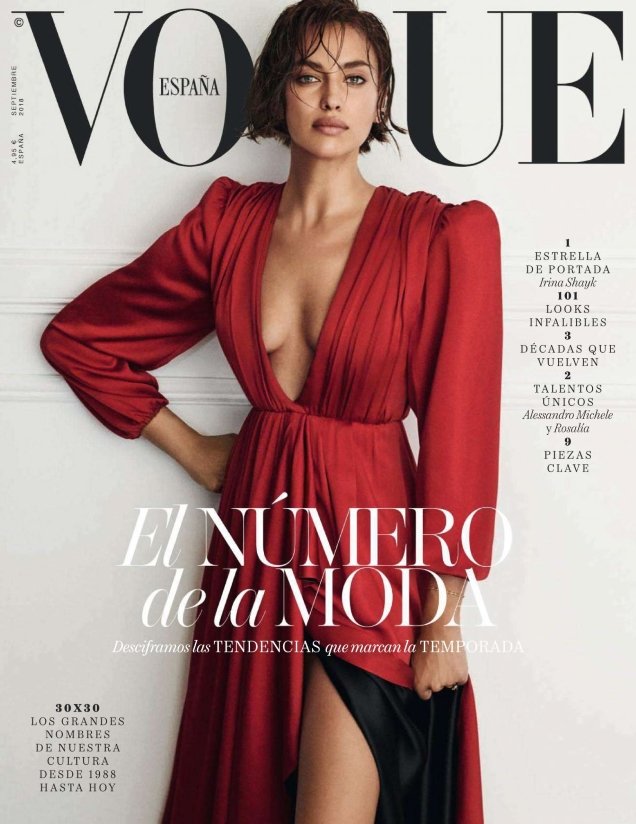 Vogue España September 2018 : Irina Shayk by Giampaolo Sgura