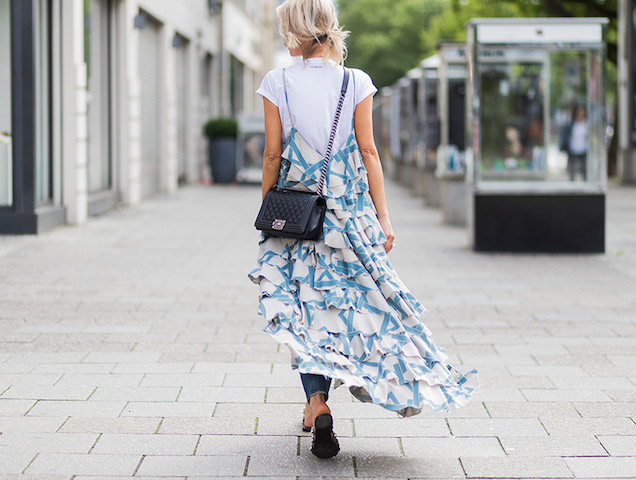 T-Shirts Under Dresses Is Suddenly Cool Again - theFashionSpot