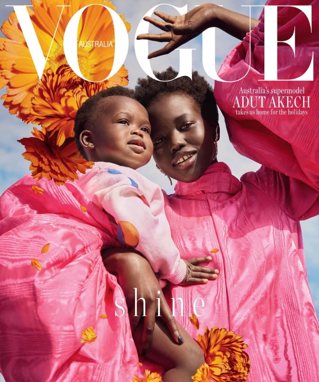 Vogue Australia December 2018 : Adut Akech by Charlie Dennington