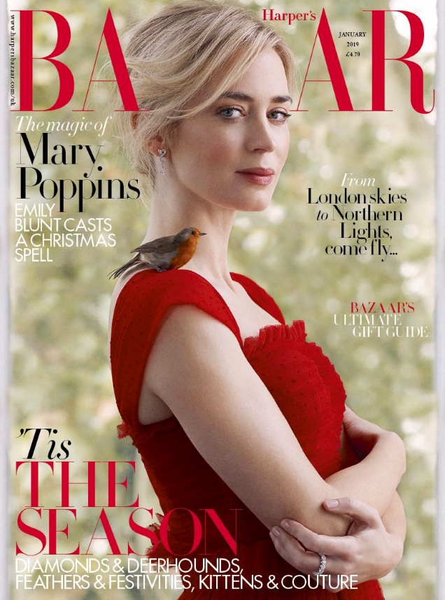 UK Harper’s Bazaar January 2019 : Emily Blunt by Richard Phibbs