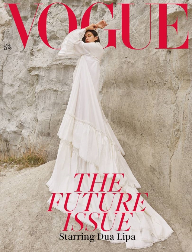 UK Vogue January 2019 : Dua Lipa by Nadine Ijewere