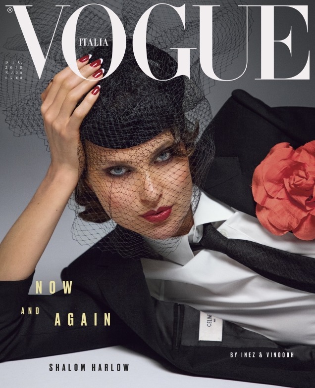 Vogue Italia December 2018 : Shalom Harlow by Inez van Lamsweerde & Vinoodh Matadin