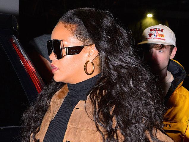 Rihanna spotted in New York City wearing Fenty sunglasses
