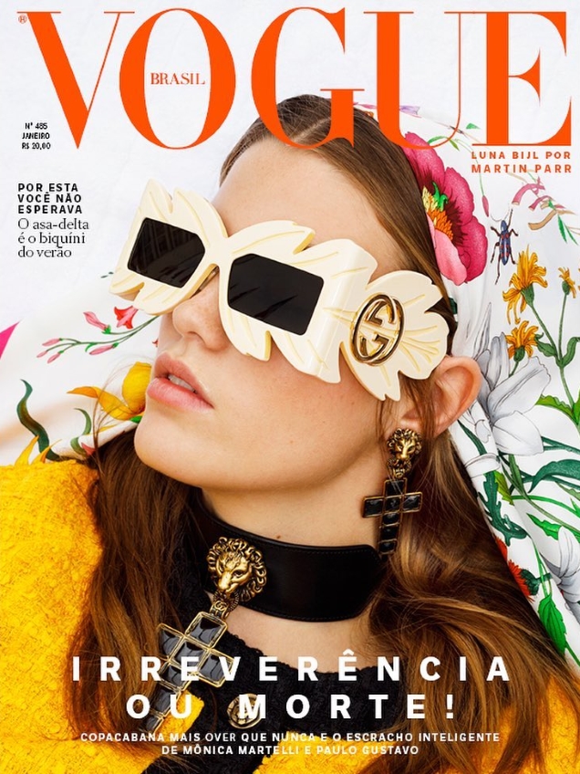 Vogue Brazil January 2019 : Luna Bijl by Martin Parr