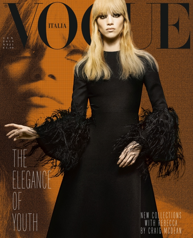 Vogue Italia January 2019 : Rebecca Leigh Longendyke by Craig McDean