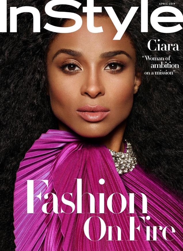 US InStyle April 2019 : Ciara by Phil Poynter