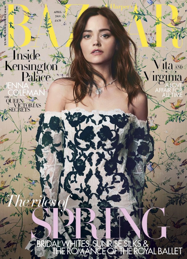 UK Harper's Bazaar April 2019 : Jenna Coleman by David Slijper