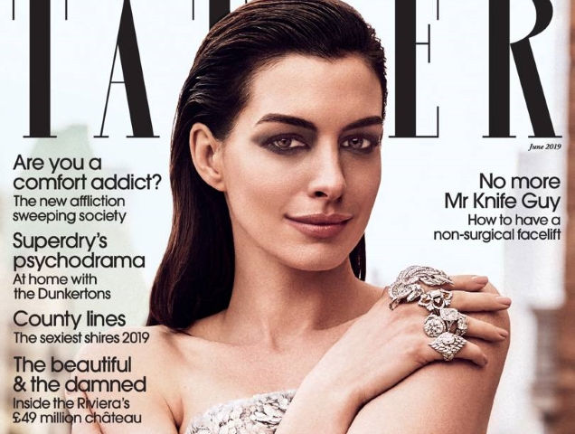 Anne Hathaway Tatler June 2019 - theFashionSpot