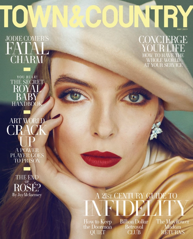 Town & Country May 2019 : Jodie Comer by Marc Hom