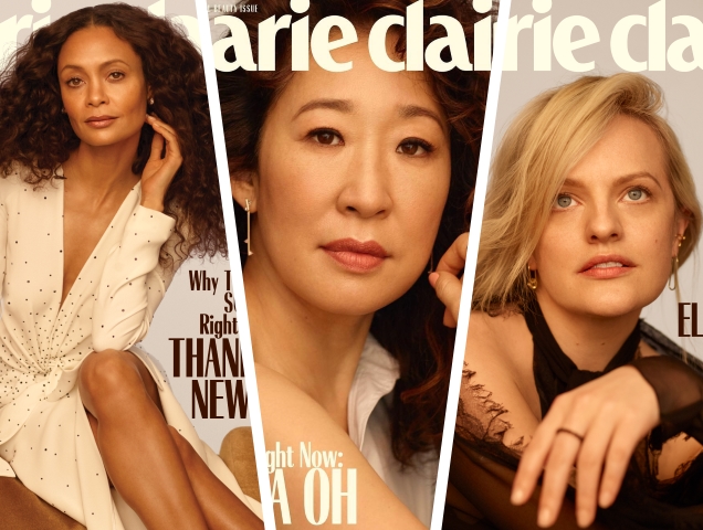 US Marie Claire May 2019 Sandra Oh Thandie Newton Elisabeth Moss