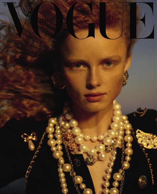 Vogue Italia April 2019 : Rianne Van Rompaey by Karim Sadli