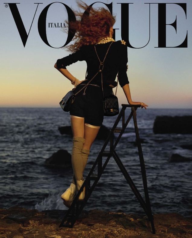 Vogue Italia April 2019 : Rianne Van Rompaey by Karim Sadli