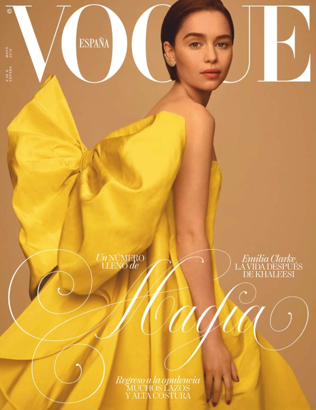 Vogue España May 2019 : Emilia Clarke by Thomas Whiteside