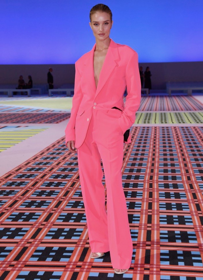 Rosie Huntington-Whiteley at Versace Spring 2019.