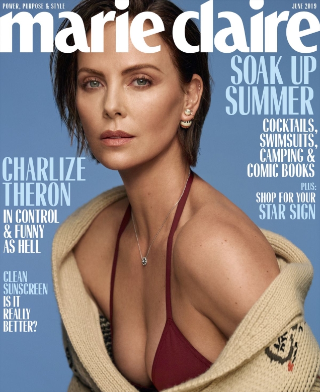 US Marie Claire June 2019 : Charlize Theron by Thomas Whiteside