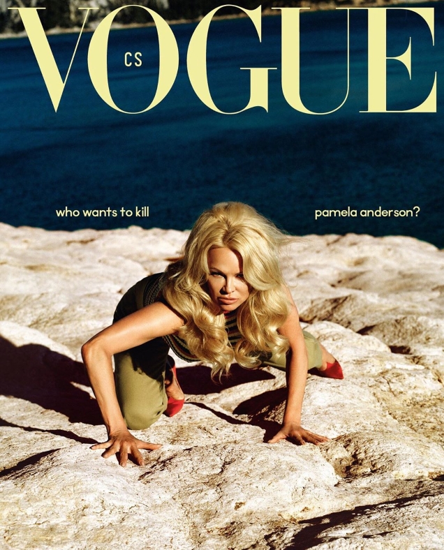 Vogue Czechoslovakia June 2019 : Pamela Anderson by Dan Beleiu