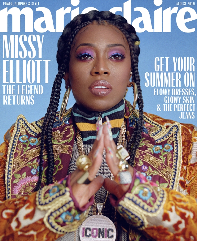 US Marie Claire August 2019 : Missy Elliott by Micaiah Carter